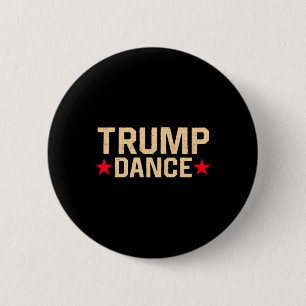 Trump Dance 2024 Qr 4547 Funny Trump Dancing Code 6 Cm Round Badge