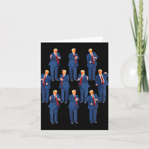 Trump Dance 4th Of July And Trump Father's Day  Card