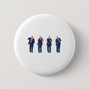 Trump Dance 4th Of July Trump 2024  6 Cm Round Badge