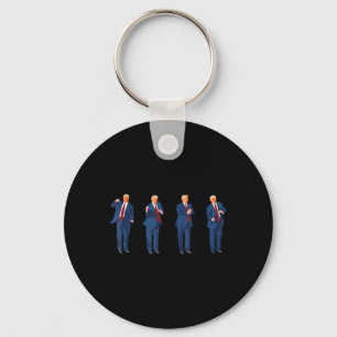 Trump Dance 4th Of July Trump 2024 Key Ring