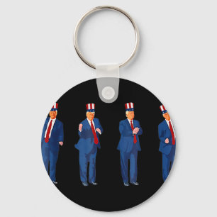 Trump Dance 4th Of July Trump 2025 _1 Key Ring