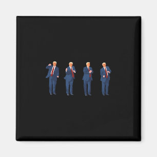 Trump Dance 4th Of July Trump 2025 1 Magnet