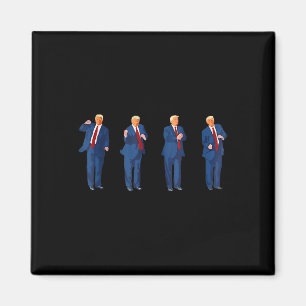 Trump Dance 4th Of July Trump 2025 Magnet