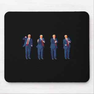 Trump Dance Funny Pro Trump 2024 Vote Trump Presid Mouse Pad