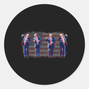 Trump Dance Pro Trump 2024 Trump President Mega 45 Classic Round Sticker