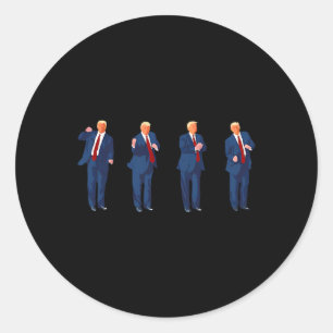 Trump Dance Pro Trump 2024 Trump President Mega  Classic Round Sticker