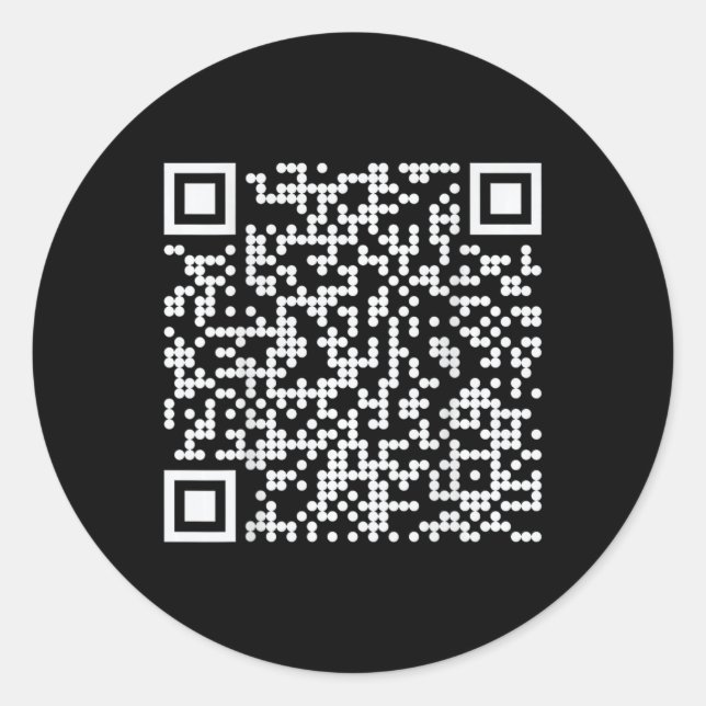 Trump Dance Qr Funny 45 47 President Dance Code (o Classic Round Sticker (Front)