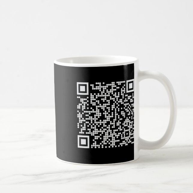 Trump Dance Qr Funny President Dance Code (on Back Coffee Mug (Right)