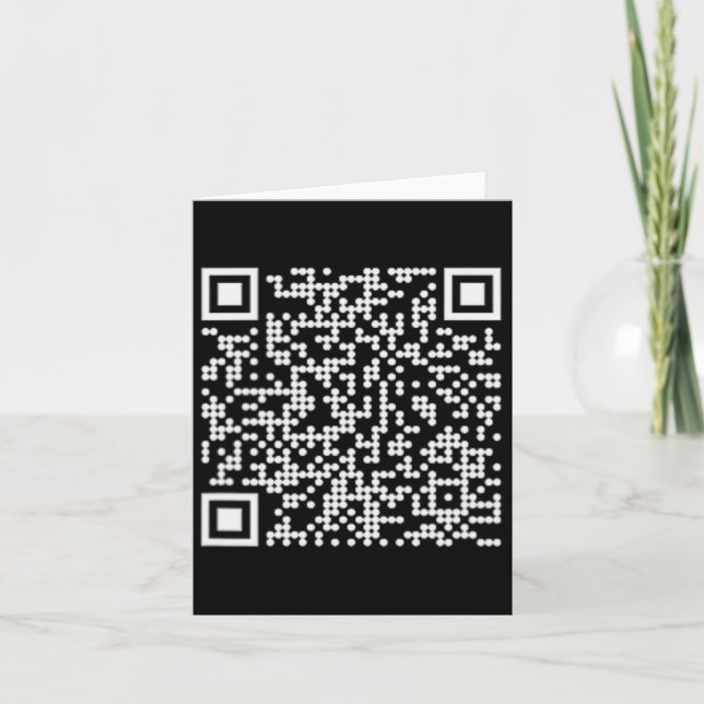 Trump Dance Qr Funny President Trump Dancing Code  Card (Front)