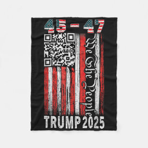 Trump Dance Troll Qr Funny President Trump Dance C Fleece Blanket