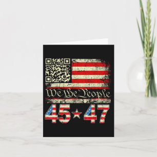 Trump Dance Troll Qr Funny Trump Dance Code Retro  Card