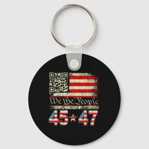 Trump Dance Troll Qr Funny Trump Dance Code Retro  Key Ring