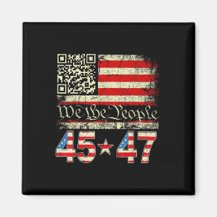 Trump Dance Troll Qr Funny Trump Dance Code Retro Magnet