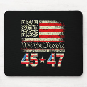 Trump Dance Troll Qr Funny Trump Dance Code Retro  Mouse Pad
