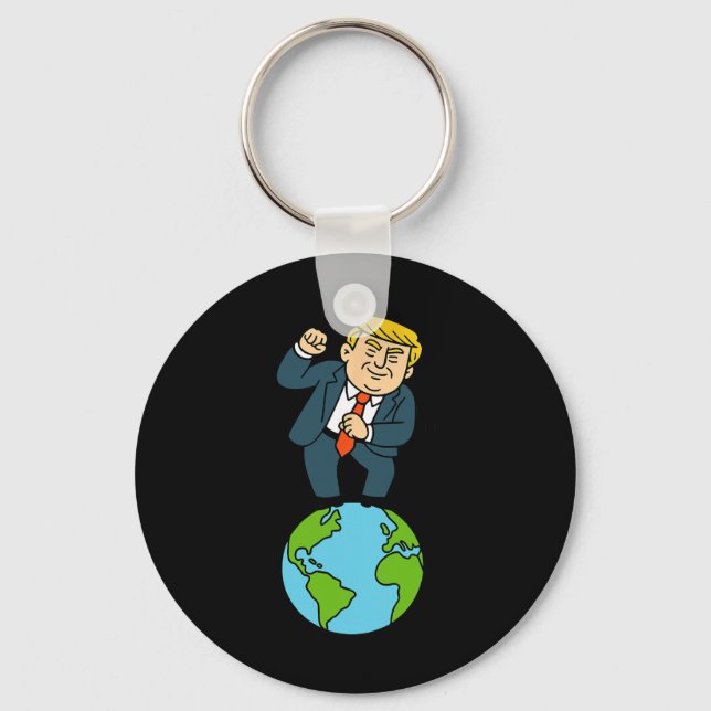 Trump Dancing Funny Saying  Key Ring (Front)