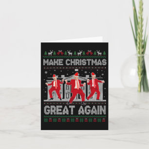 Trump Dancing Make Christmas Great Again Xmas Paja Card