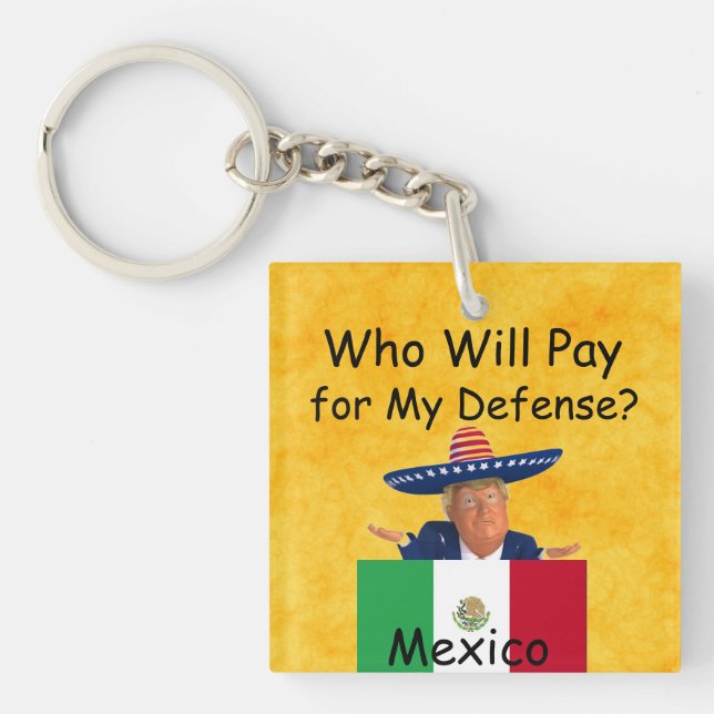 Trump Defence Keychain (Front)