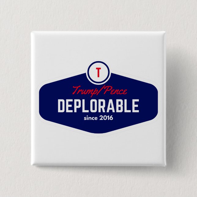 trump deplorable button (Front)