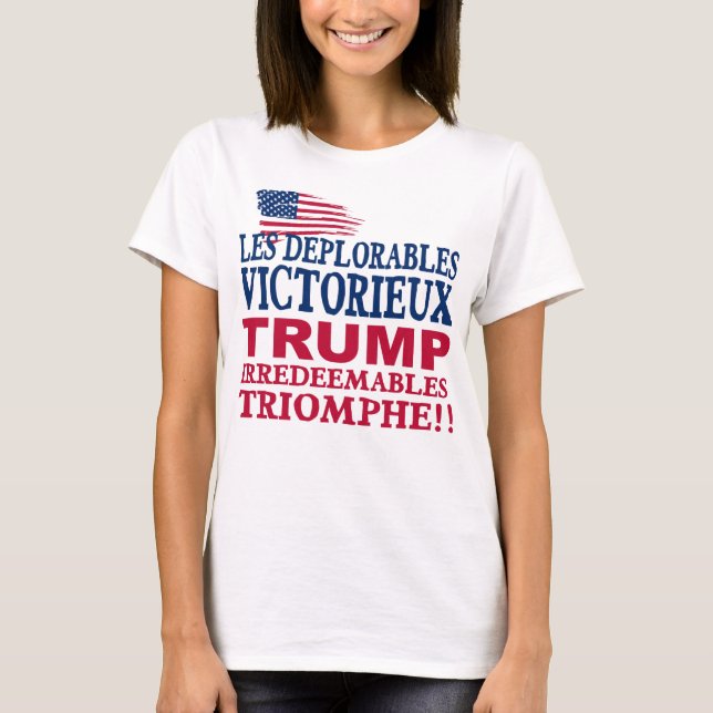 Trump Deplorables Win T-Shirt (Front)