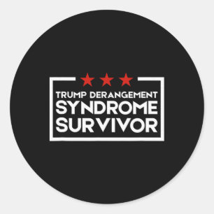 Trump Derangement Syndrome Survivor 3 Classic Round Sticker