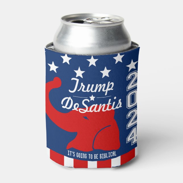 TRUMP DESANTIS 2024 BIBLICAL CAN COOLER (Can Front)