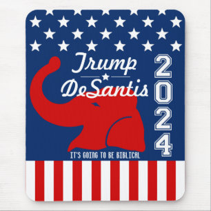 TRUMP DESANTIS 2024 BIBLICAL MOUSE PAD