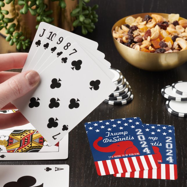 TRUMP DESANTIS 2024 BIBLICAL PLAYING CARDS (In Situ)