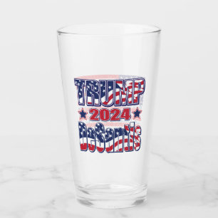 Trump DeSantis 2024 Glass
