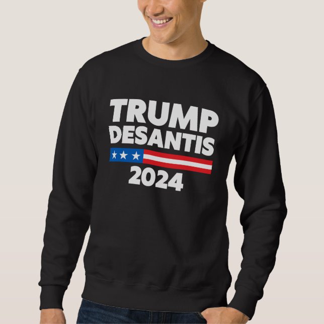 Trump Desantis 2024 USA Political Humour Sweatshirt (Front)