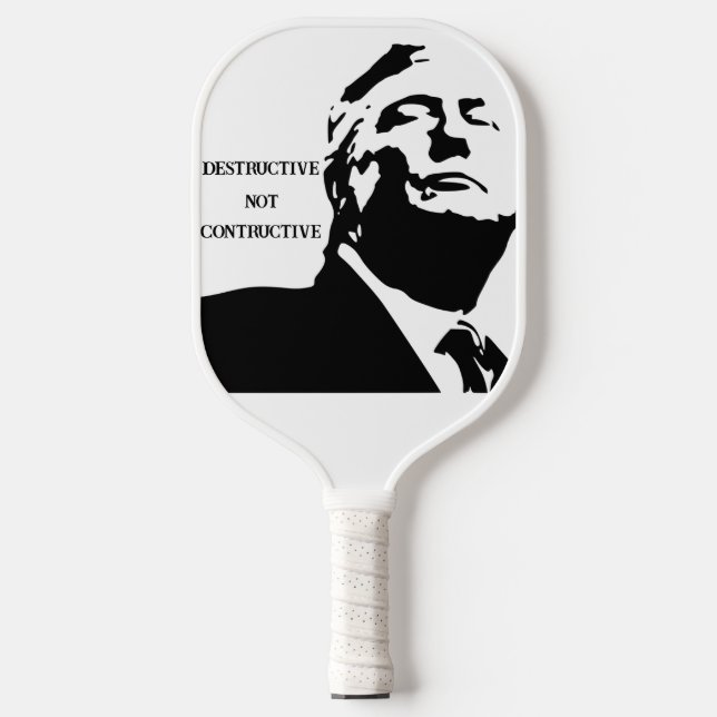 Trump/Destructive Pickleball Paddle (Front)