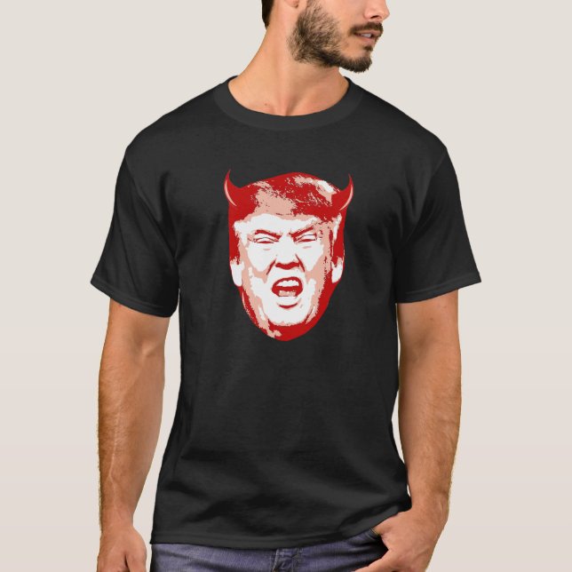 Trump Devil Head - Anti-Trump - T-Shirt (Front)