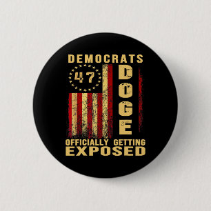 Trump Doge Department Of Government Efficiency Pat 6 Cm Round Badge