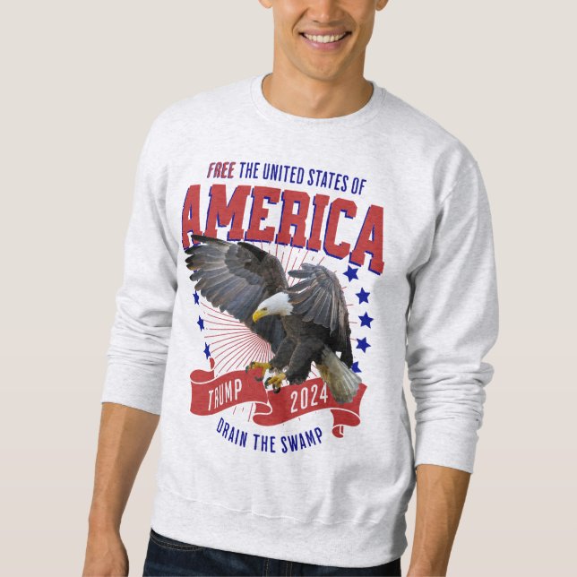 Trump Eagle 2024 Freedom Sweatshirt (Front)