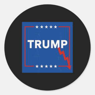 Trump Economy 1 Classic Round Sticker