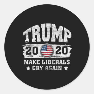 Trump Election 2020 President Republican Political Classic Round Sticker