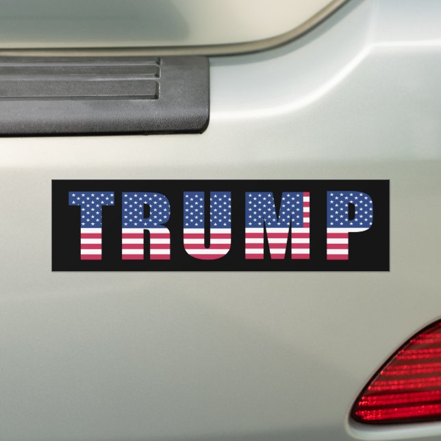 Trump Election 2024 Bumper Sticker (On Car)