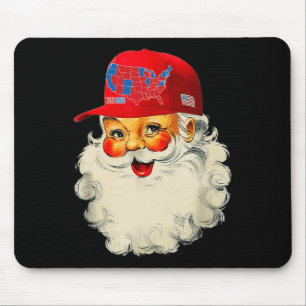 Trump Election Map Merry Christmas Holiday Santa H Mouse Pad