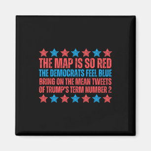 Trump Election Poem Red Map Valentine Inauguration Magnet