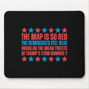 Trump Election Poem Red Map Valentine Inauguration Mouse Pad
