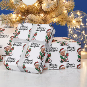 Trump Elf MAGA Holiday Gift Wrapping Paper