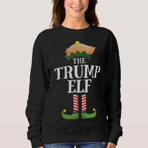 Trump Elf Matching Family Christmas Party Elf Sweatshirt