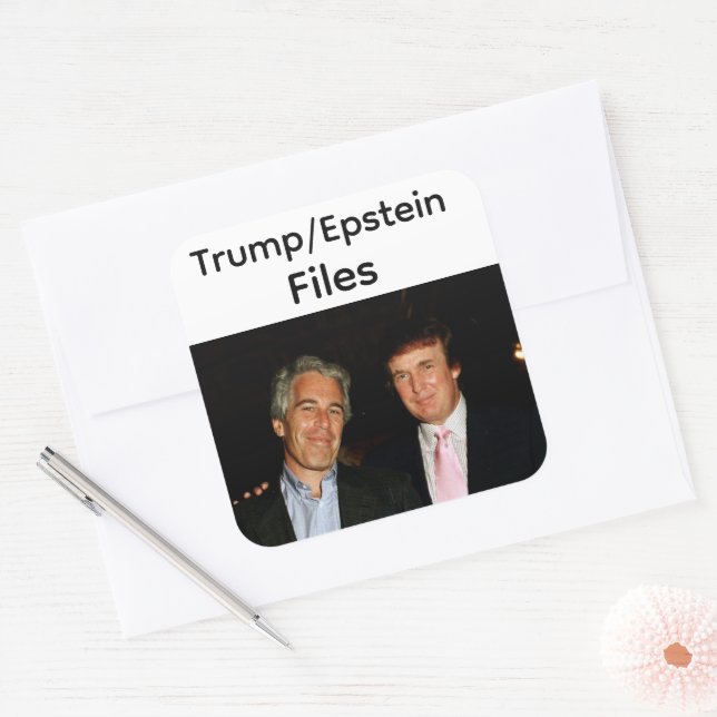 Trump/Epstein Files Sticker (Envelope)