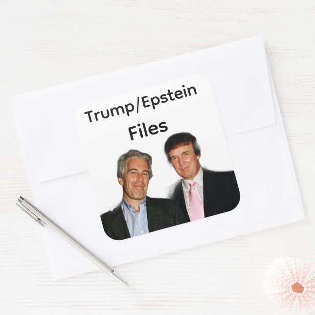 Trump/Epstein Files Sticker (Envelope)