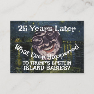 Trump Epstein Island Files Babies Republican 2026 Enclosure Card