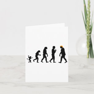 Trump Evolution Resist Funny Donald Trump Card