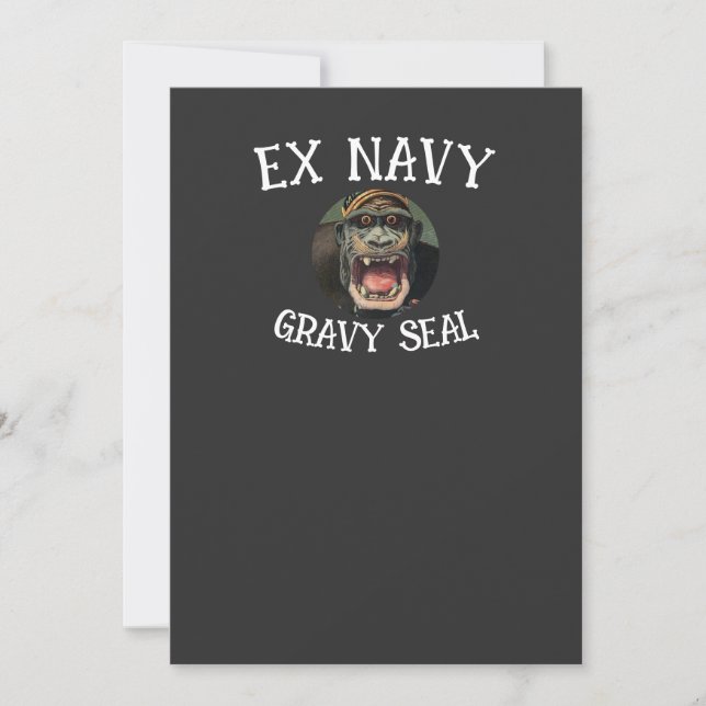 Trump Ex Navy Elephant Seal Book Reality TV Invitation (Front)