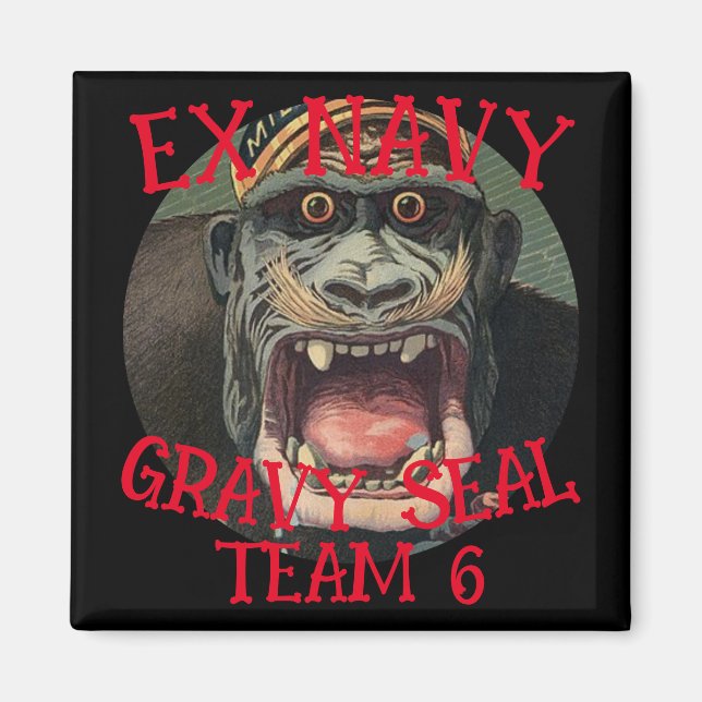 Trump Ex Navy Elephant Seal Book Reality TV Magnet (Front)