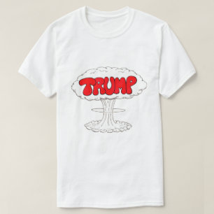 Trump Explosion Funny Cartoon T-Shirt