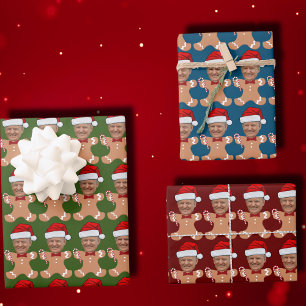 Trump Face Custom Face Photo Gingerbread Wrapping Paper Sheet