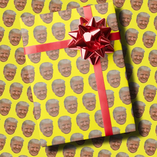 Trump Face Gift Wrap Trump 2024 (Creator Uploaded)